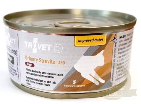 Trovet ASD Urinary Struvite dla kota wołowina puszka 100g Trovet ASD Urinary Struvite dla kota wołowina puszka 100g
