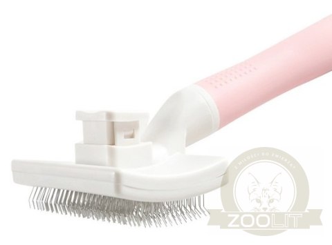 Zolux Anah Szczotka z wysuwanymi igłami dla kota mała [550004]