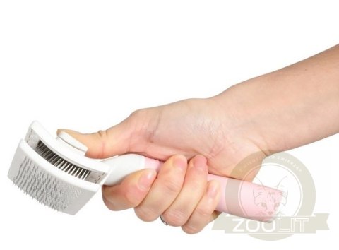 Zolux Anah Szczotka z wysuwanymi igłami dla kota mała [550004]