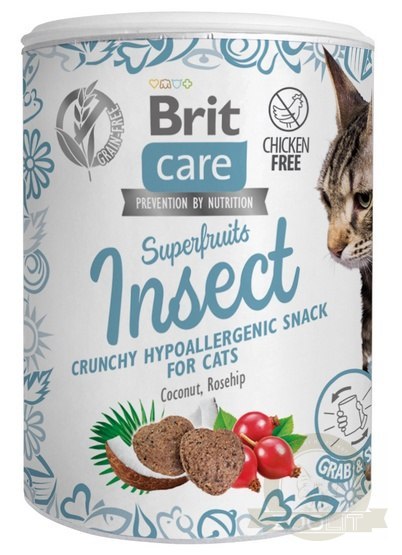 Brit Care Cat Snack Superfruits Insect 100g Brit Care Cat Snack Superfruits Insect 100g