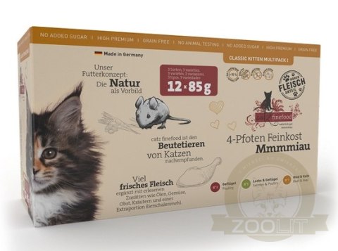 Catz Finefood Classic Kitten Multipack saszetki 12x85g Catz Finefood Classic Kitten Multipack saszetki 12x85g