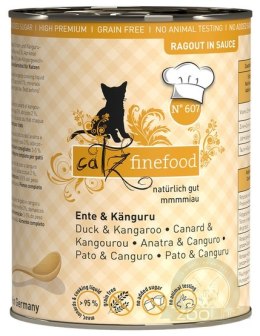 Catz Finefood Ragout N.607 Kaczka i Kangur puszka 380g