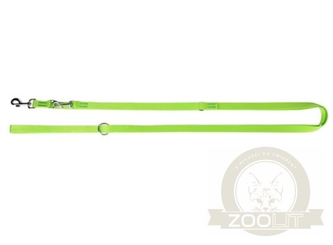 Dingo Smycz taśma przedłużana 2,5cm/200-400cm zielona Dingo Smycz taśma przedłużana 2,5cm/200-400cm zielona