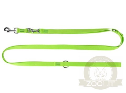 Dingo Smycz taśma przedłużana 2,5cm/200-400cm zielona Dingo Smycz taśma przedłużana 2,5cm/200-400cm zielona