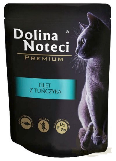 Dolina Noteci Premium Kot Filet z tuńczyka saszetka 85g Dolina Noteci Premium Kot Filet z tuńczyka saszetka 85g