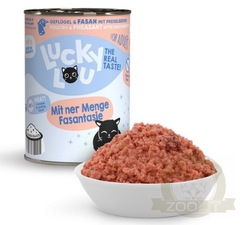 Lucky Lou Lifestage Adult Drób i bażant puszka 400g Lucky Lou Lifestage Adult Drób i bażant puszka 400g