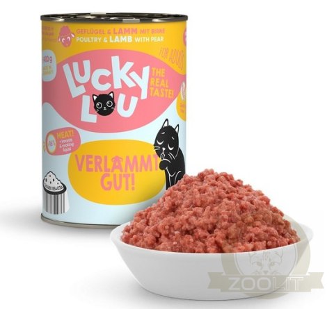 Lucky Lou Lifestage Adult Drób i jagnięcina puszka 400g Lucky Lou Lifestage Adult Drób i jagnięcina puszka 400g