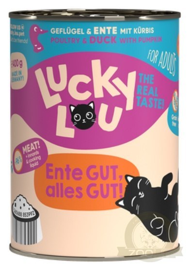 Lucky Lou Lifestage Adult Drób i kaczka puszka 400g Lucky Lou Lifestage Adult Drób i kaczka puszka 400g