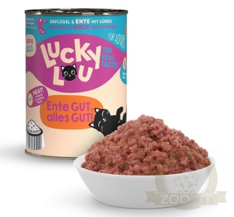 Lucky Lou Lifestage Adult Drób i kaczka puszka 400g Lucky Lou Lifestage Adult Drób i kaczka puszka 400g