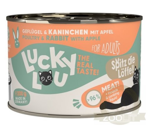 Lucky Lou Lifestage Adult Drób i królik puszka 200g Lucky Lou Lifestage Adult Drób i królik puszka 200g