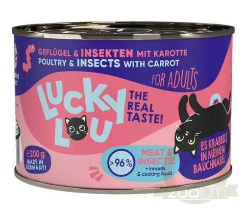 Lucky Lou Lifestage Adult Drób i owady puszka 200g Lucky Lou Lifestage Adult Drób i owady puszka 200g