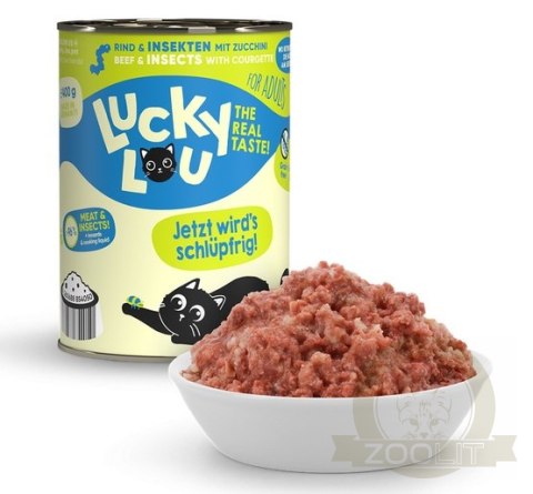 Lucky Lou Lifestage Adult Wołowina i owady puszka 400g Lucky Lou Lifestage Adult Wołowina i owady puszka 400g