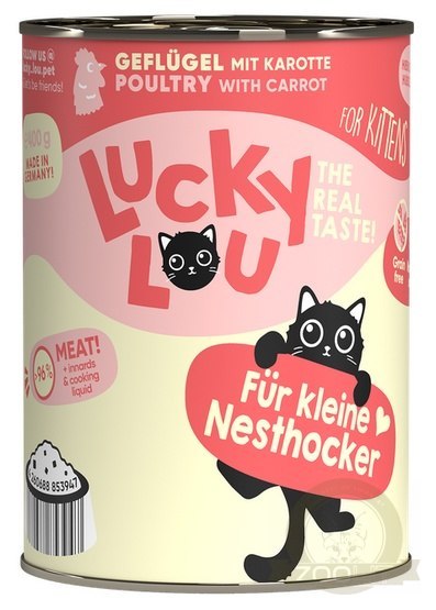 Lucky Lou Lifestage Kitten Drób puszka 400g Lucky Lou Lifestage Kitten Drób puszka 400g