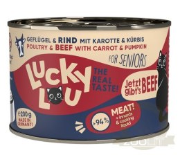 Lucky Lou Lifestage Senior Drób i wołowina puszka 200g