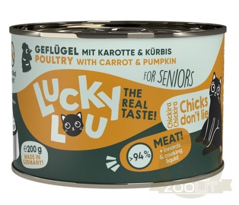 Lucky Lou Lifestage Senior Drób puszka 200g Lucky Lou Lifestage Senior Drób puszka 200g