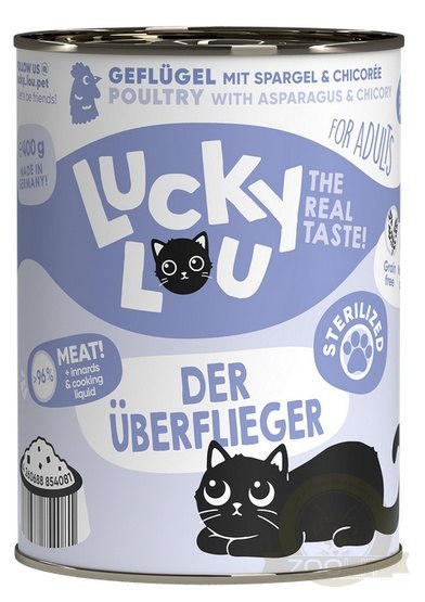 Lucky Lou Lifestage Sterilized Drób puszka 400g Lucky Lou Lifestage Sterilized Drób puszka 400g
