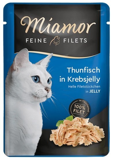Miamor Feine Filets Tuńczyk & Galaretka krabowa saszetka 100g Miamor Feine Filets Tuńczyk & Galaretka krabowa saszetka 100g