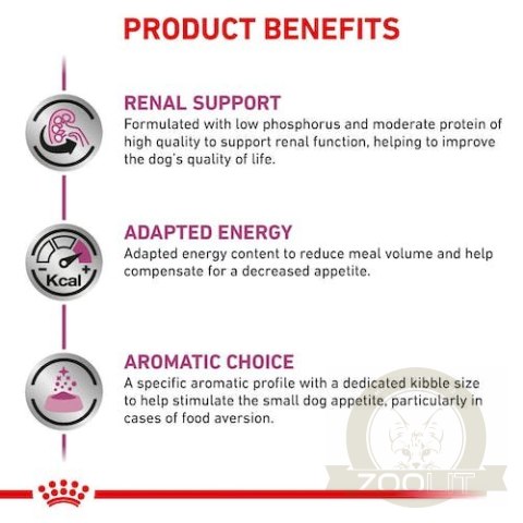 Royal Canin Veterinary Diet Canine Renal Small Dog 1,5kg Royal Canin Veterinary Diet Canine Renal Small Dog 1,5kg