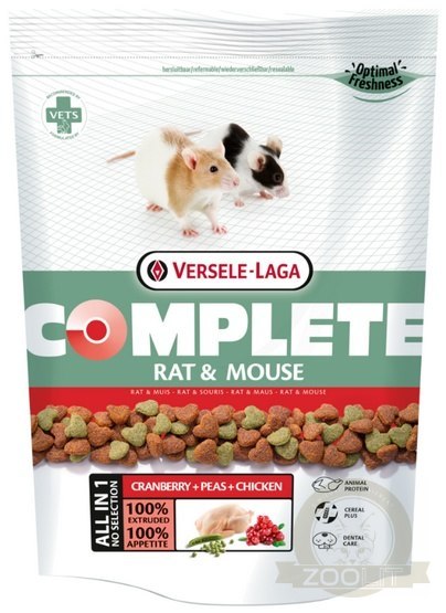 Versele-Laga Rat & Mouse Complete pokarm dla szczura i myszy 500g Versele-Laga Rat & Mouse Complete pokarm dla szczura i myszy 500g