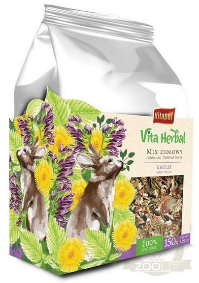 Vitapol Vita Herbal Mix ziolowy dla królika 150g Vitapol Vita Herbal Mix ziolowy dla królika 150g