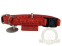 Zolux Obroża regulowana Mac Leather 20mm Czerwona [522040RO]