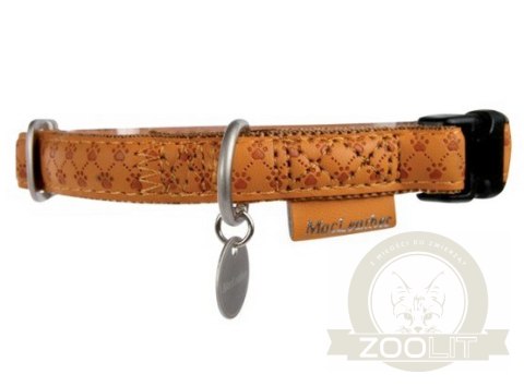 Zolux Obroża regulowana Mac Leather 20mm Żółta [522040JA]