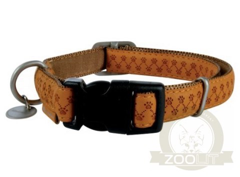 Zolux Obroża regulowana Mac Leather 20mm Żółta [522040JA]