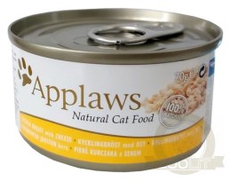 Applaws puszka dla kota Kurczak i Ser 70g
