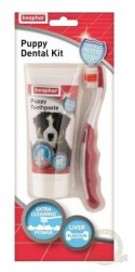 Beaphar Puppy Dental Kit - szczoteczka i pasta do zębów 50g