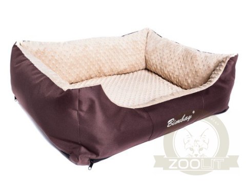 Bimbay Pokrowiec do kanapy Minky r.4 - 125x90cm brąz-beż Bimbay Pokrowiec do kanapy Minky r.4 - 125x90cm brąz-beż