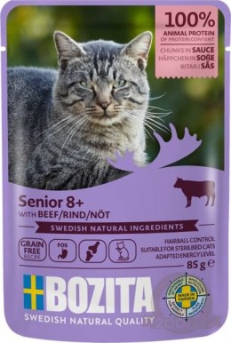 Bozita Cat Senior 8+ Wołowina w sosie saszetka 85g