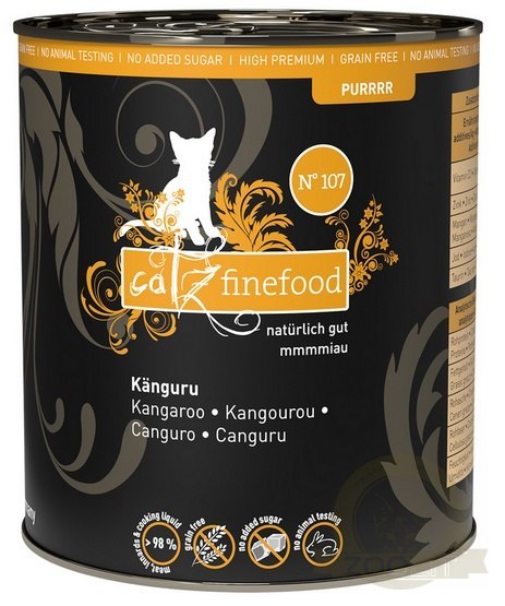 Catz Finefood Purrrr N.107 Kangur puszka 800g Catz Finefood Purrrr N.107 Kangur puszka 800g