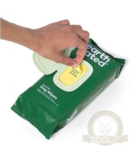Earth Rated Chusteczki kompostowalne lawendowe 100szt Earth Rated Chusteczki kompostowalne lawendowe 100szt