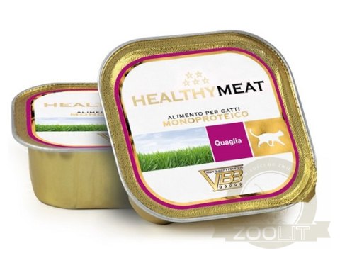 Healthy Meat Kot Mono Przepiórka tacka 90g Healthy Meat Kot Mono Przepiórka tacka 90g