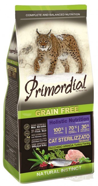 Primordial Cat Grain Free Sterilized Turkey & Herring 6kg Primordial Cat Grain Free Sterilized Turkey & Herring 6kg