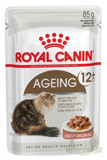 Royal Canin Ageing +12 karma mokra w sosie dla kotów dojrzałych saszetka 85g Royal Canin Ageing +12 karma mokra w sosie dla kotów dojrzałych saszetka 85g