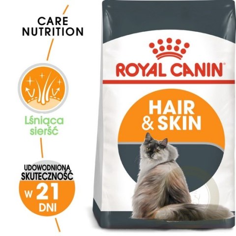 Royal Canin Hair&Skin Care karma sucha dla kotów dorosłych, lśniąca sierść i zdrowa skóra 2kg Royal Canin Hair&Skin Care karma sucha dla kotów dorosłych, lśniąca sierść i zdrowa skóra 2kg