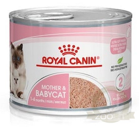 Royal Canin Mother & Babycat Mousse karma mokra - mus dla kociąt i kotek karmiących puszka 195g Royal Canin Mother & Babycat Mousse karma mokra - mus dla kociąt i kotek karmiących puszka 195g