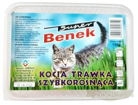 Super Benek Trawka szybkorosnąca dla kota 150g Super Benek Trawka szybkorosnąca dla kota 150g