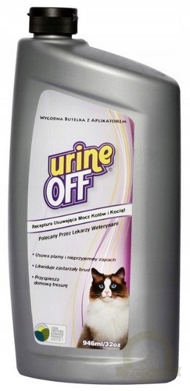Urine Off Cat & Kitten Formula - do usuwania plam moczu 946ml Urine Off Cat & Kitten Formula - do usuwania plam moczu 946ml