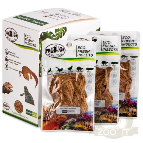 ProBugs Eco-Fresh Mealworm 15 x 20g - świeże larwy mącznika 15 saszetek ProBugs Eco-Fresh Mealworm 15 x 20g - świeże larwy mącznika 15 saszetek