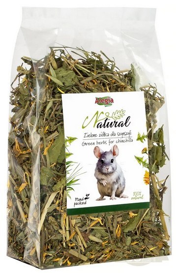 Alegia Natural Zielone ziółka dla szynszyli 120g Alegia Natural Zielone ziółka dla szynszyli 120g
