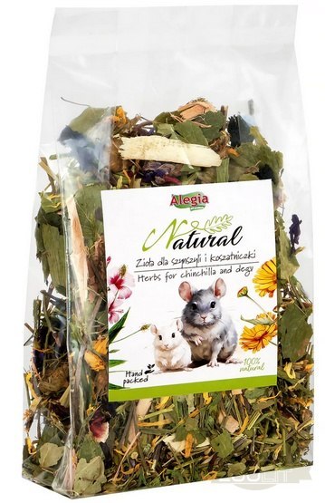 Alegia Natural Zioła dla szynszyli i koszatniczki 100g Alegia Natural Zioła dla szynszyli i koszatniczki 100g