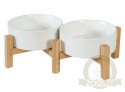 Zolux Miska ceramiczna dla psa i kota Keramo Duo 2x300ml biała
