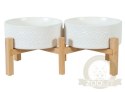 Zolux Miska ceramiczna dla psa i kota Keramo Duo 2x700ml biała