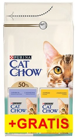 Purina Cat Chow Special Care Hairball Control 1,5kg + saszetki 2x85g gratis