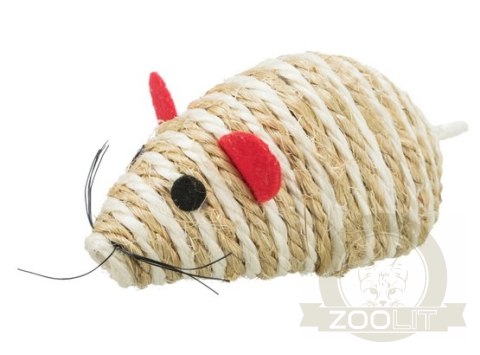 Trixie Mysz z sizalu 10cm [TX-4074]