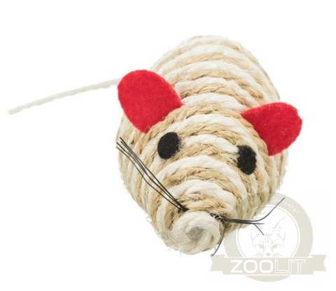Trixie Mysz z sizalu 10cm [TX-4074]