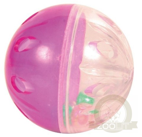 Trixie Piłki plastikowe przezroczyste z grzechotką 4,5cm 4szt. [TX-4166]