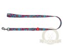 Collar WauDog Nylon Smycz nylonowa regulowana 25mm/152-183cm, wzór LATO